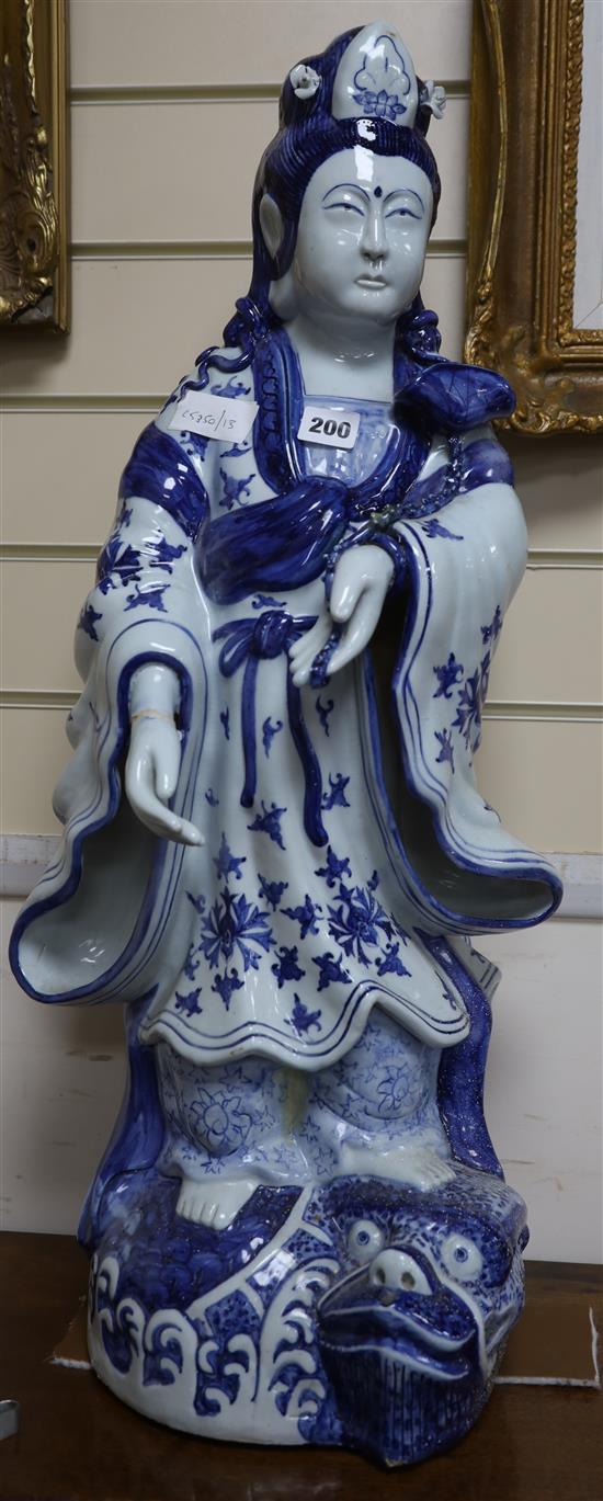 A large modern Chinese figure H.76cm